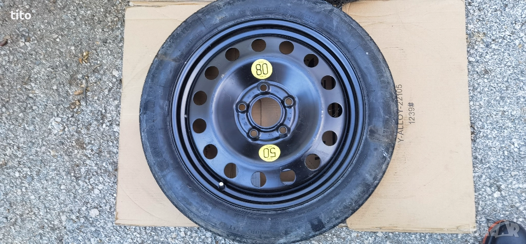 5 120 17 Цола Резервна гума Патерица БМВ /BMW, снимка 1