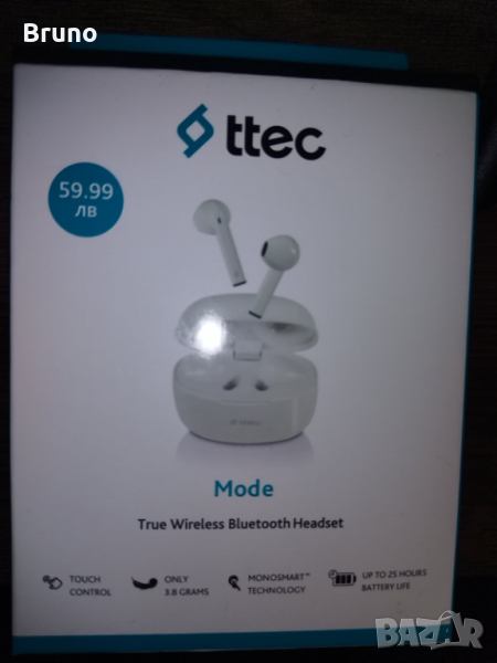 Безжични слушалки ttec - TWS Mode, снимка 1