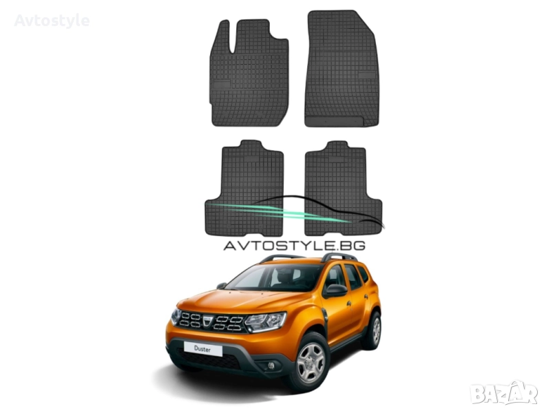 Гумени стелки зa Dacia Duster 2018-2024 г., Frogum - El Toro, снимка 1