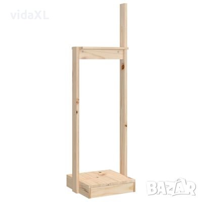 vidaXL Поставка за дърва за огрев 33,5x30x110 см бор масив(SKU:822621, снимка 1