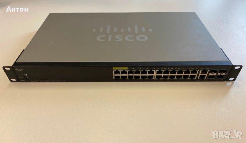 Cisco SG 350-28P 28-Port Gigabit POE+/ 60W POE Managed Switch, снимка 1