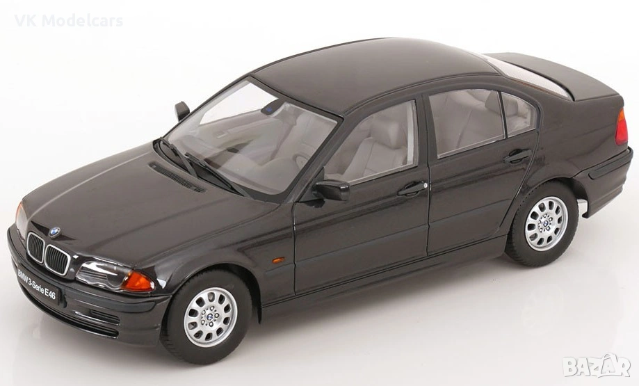 1999 BMW 3-series E46 sedan black 1:18 KK Scale, снимка 1