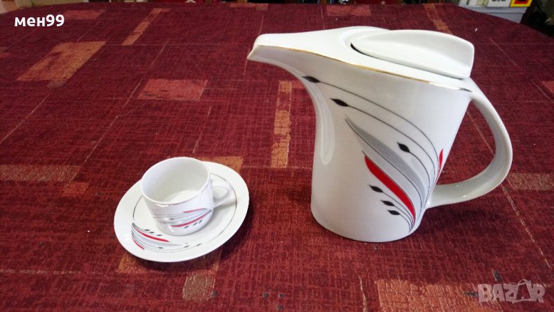 Сервиз за кафе за 6 души с каничка, снимка 1