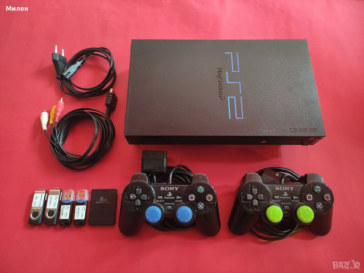 Хакнат Playstation 2 ПС2 PS2 с 90 игри, снимка 1