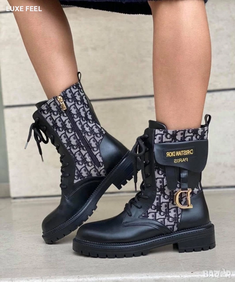 Дамски Боти - Естествена Кожа ⚜️Dior, снимка 1