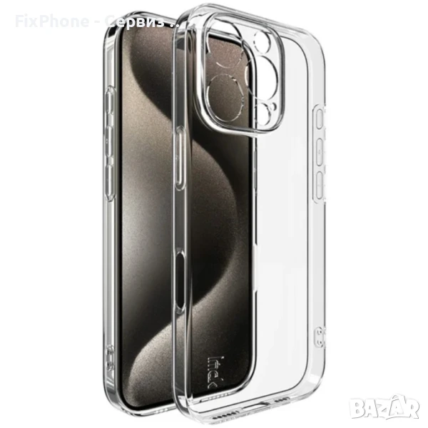 Силиконов кейс 2mm, За всички модели iPhone, Прозрачен, снимка 1