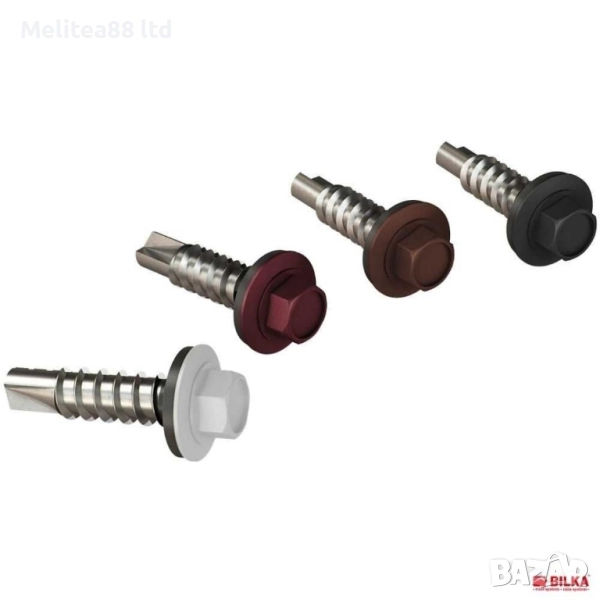 Винтове за метал/дърво,самопробивен, цветни BILKA - 19, 35, 55, 70 мм, снимка 1