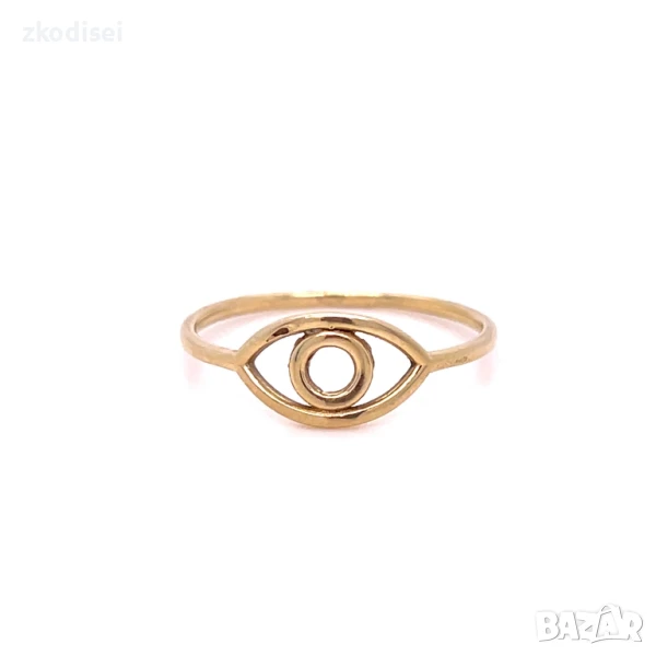 Златен дамски пръстен 1,31гр. 14кр. проба:585 размер:59 модел:32294-6, снимка 1