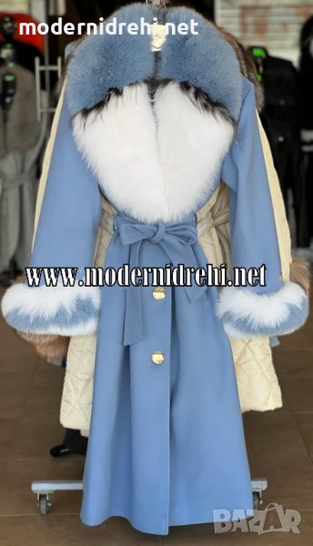 Дамско палто алпака кашмир и лисица код 912, снимка 1