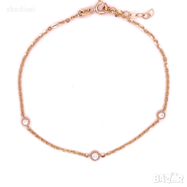 Златна дамска гривна 1,39гр. 19,5см. 14кр. проба:585 модел:33658-2, снимка 1