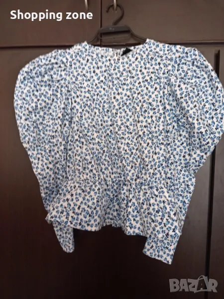 Разчупен модел кроп блуза, снимка 1