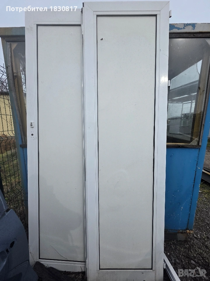 Алуминиева двукрила врата 1.4 х 2.4м, снимка 1