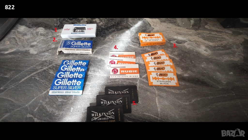 Gillette,BIC,Rubie,Wilkinson, снимка 1