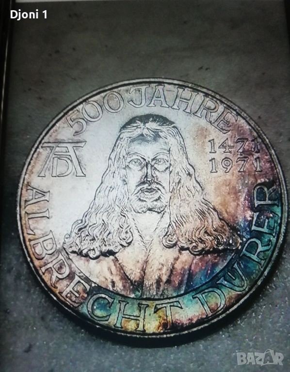 Юбилеен сребърен медал ФРГ 1971 , снимка 1