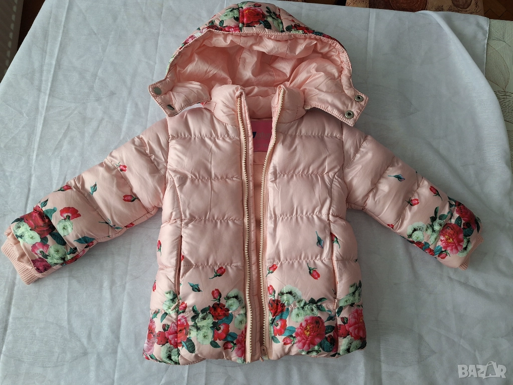 Зимно яке за бебе момиче. Размер 12-18м, снимка 1