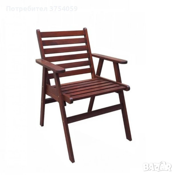 Градински комплект Tirora Muhler Meranti - 5 части, дърво, снимка 1