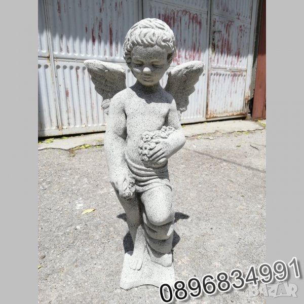 Статуя Ангел от Бетон. Фигура за декорация - каменен цвят, снимка 1