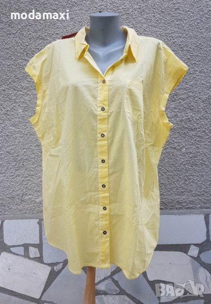 4XL и 5XL Нови ризи Sheego  в жълто  , снимка 1
