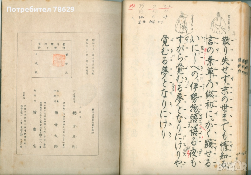 ръководство за писане на японски йероглифи - ръкопис, снимка 1