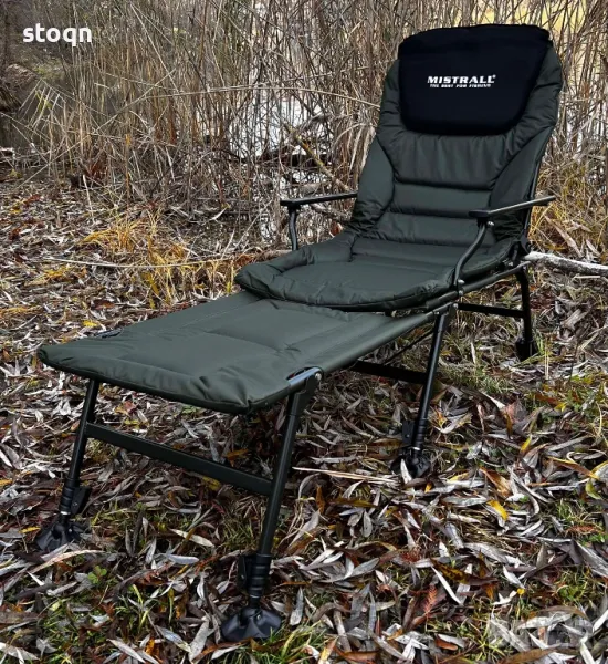 Шаранджийски стол с допълнение за крака , снимка 1