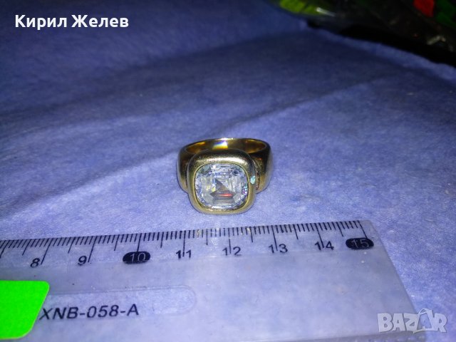 СТАР ПОЗЛАТЕН МЕДЕН СКЪПОЦЕНЕН РЯДЪК КУХ ПРЪСТЕН с ПЪЛНЕЖ от ЗЕЛЕНА ЕМАЙЛ-ПАСТА За КОЛЕКЦИЯ 19652, снимка 11 - Антикварни и старинни предмети - 39759914