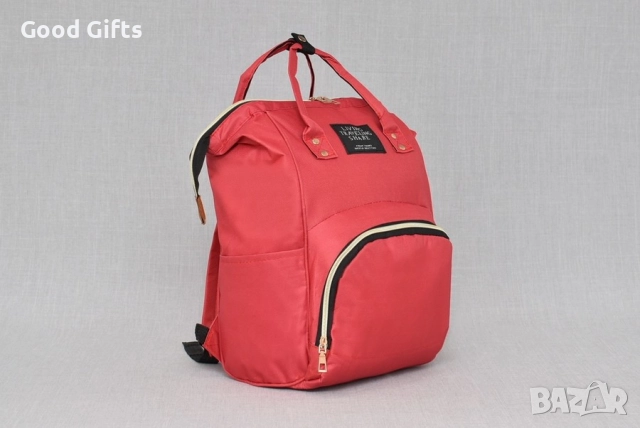 Многофункционална раница за бебешки принадлежности – 24x36x15 см, снимка 4 - Раници - 52026699