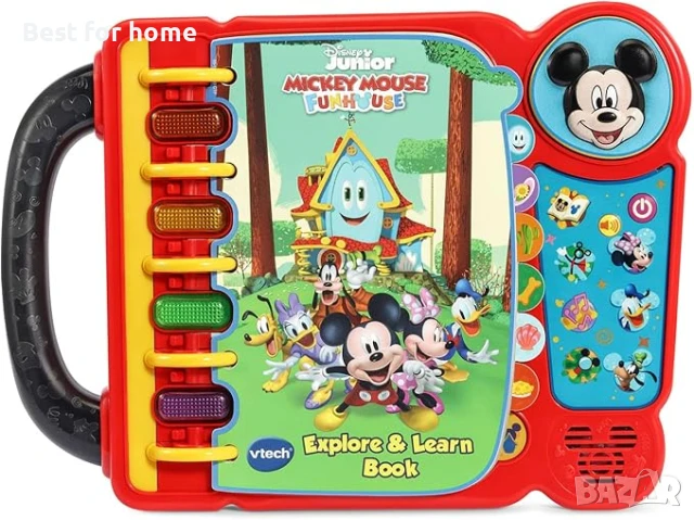 VTech Мики Маус - Интерактивна книга за изследване и учене , снимка 5 - Образователни игри - 50629993