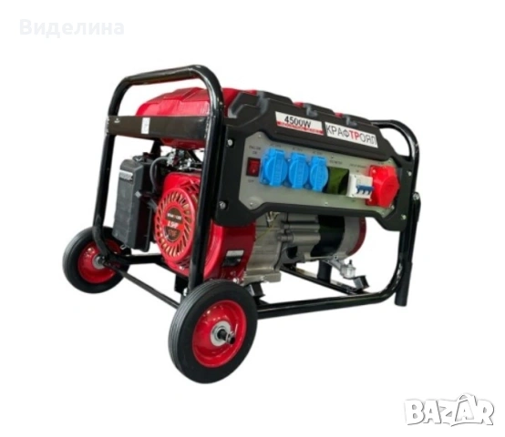 Трифазен четиритактов генератор KraftRoyal 4.5 kW с дисплей, снимка 2 - Други машини и части - 53378647