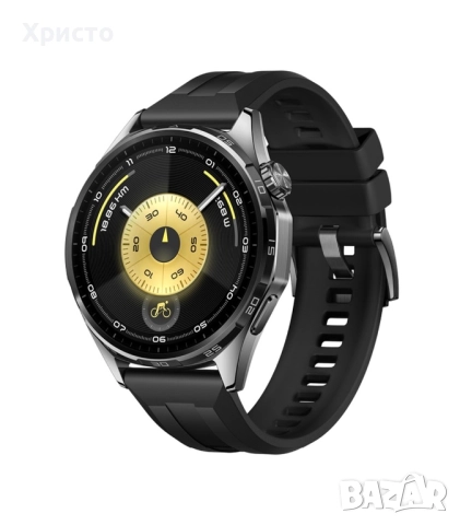 НОВО Смарт часовник HUAWEI Watch GT 6 46mm Black Rubber + подарък безжични слушалки Huawei Freebuds , снимка 4 - Смарт часовници - 52716521