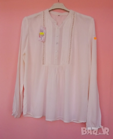 Бели кенарени и памучни дамски ризи за всякакъв повод, снимка 14 - Ризи - 51484198