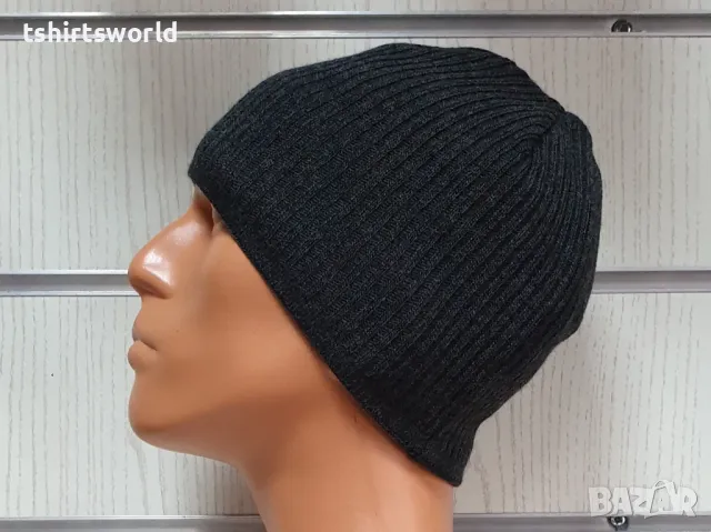 Нова мъжка зимна шапка MAREX в тъмносив цвят, снимка 5 - Шапки - 47937009