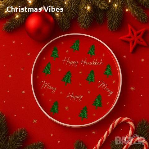 Практична Коледна табла с елхички, снимка 3 - Декорация за дома - 52081213