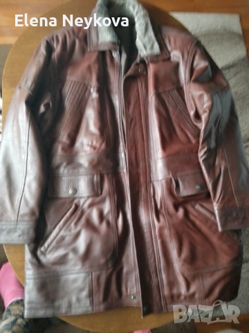 Мъжка кожена полушубка , снимка 4 - Якета - 53369941