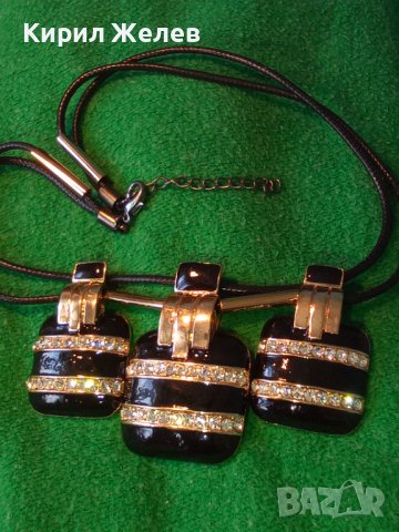 ФЕШЪН АРТ ОГЪРЛИЦА ЕМАЙЛ и КРИСТАЛИ 23442, снимка 2 - Колиета, медальони, синджири - 33395607