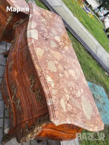 Италиански бароков комод с две нощни шкафчета 024, снимка 3 - Шкафове - 49978938