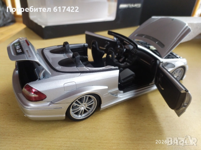 1:18 Mercedes-Benz CLK (C209) DTM AMG Cabrio - Kyosho, снимка 12 - Колекции - 53392754