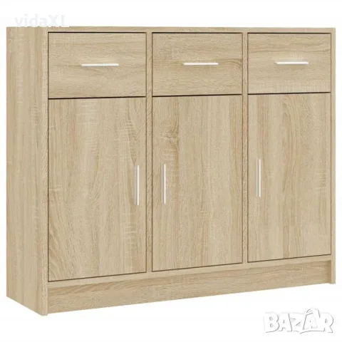 vidaXL Сайдборд, дъб сонома, 91x28x75 см, инженерно дърво, снимка 1 - Бюфети - 56148029