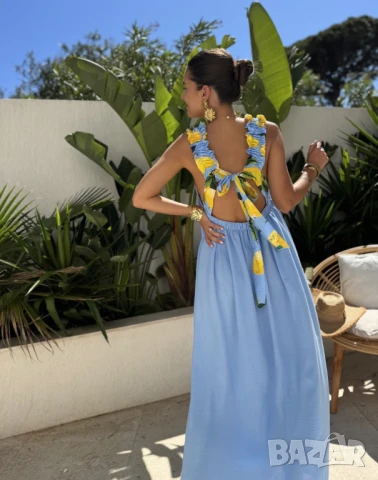 Лятна рокля 4 цвята , снимка 2 - Рокли - 50748335