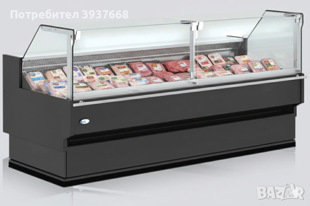 Щандова хладилна витрина с вграден агрегат и депо
