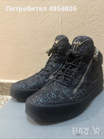 Giuseppe Zanotti London Glitter Черни Кецове 44 Оригинал - Кутия - Made in Italy