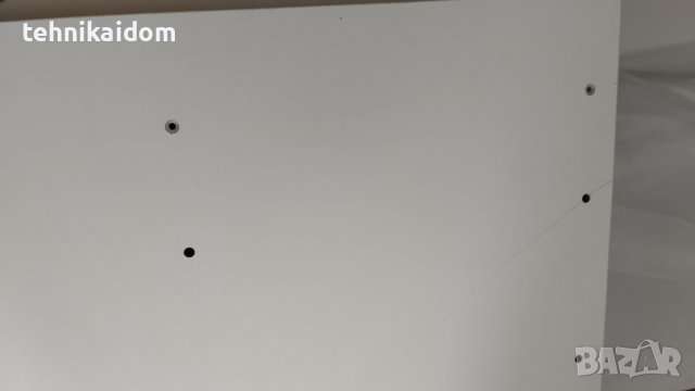 Бюро HOMCOM компютърно бюро 110 x 50 x 76 см бяло с 3 забележки, снимка 4 - Бюра - 41408003
