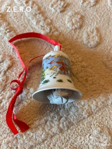 Порцеланова камбанка Hutschenreuther Weihnachts Glocke 1988 нова, снимка 6 - Антикварни и старинни предмети - 56118168