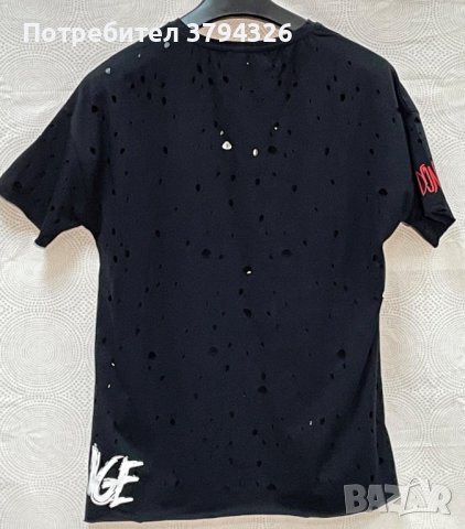 Дамска памучена тениска PUNKQUEEN , снимка 4 - Тениски - 41630060