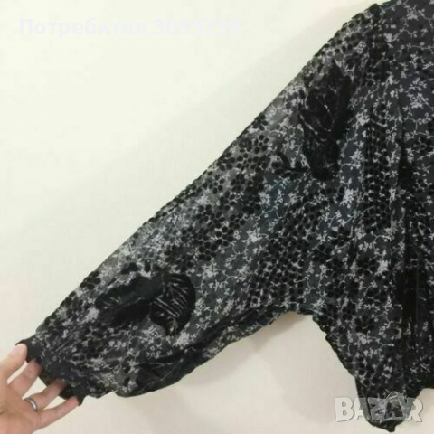 Нова ASTR the Label Блуза Топ Полупрозрачна Бохо Стил Размер М, снимка 4 - Корсети, бюстиета, топове - 36171701