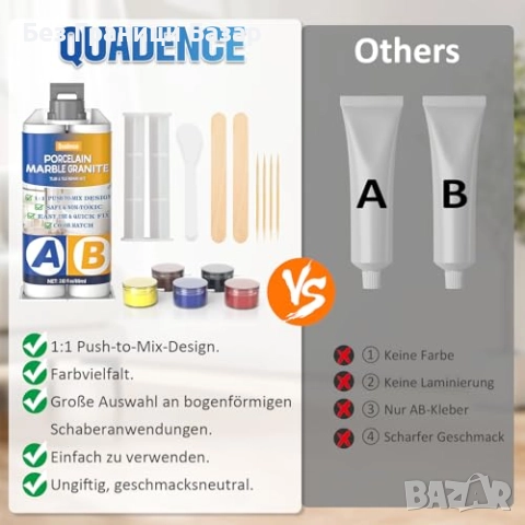 Нов Ремонтен комплект за баня — поправка на пукнатини и отчупвания, снимка 4 - Други стоки за дома - 51938012