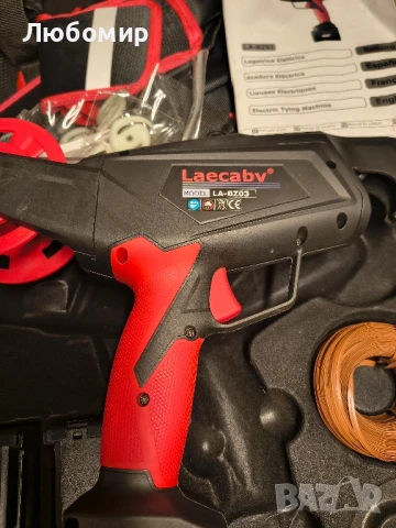 Машина за връзване на лозя Laecabv с батерии, 6 нива на опаковане, електрическа машина за връзван , снимка 3 - Други инструменти - 51379236