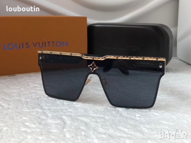 Louis Vuitton 2022 висок клас мъжки слънчеви очила унисекс дамски тип маска, снимка 6 - Слънчеви и диоптрични очила - 36050505