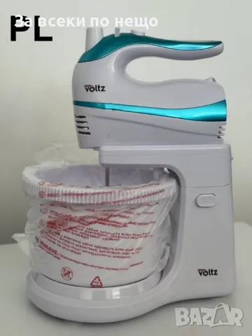 Миксер с купа Oliver Voltz OV51115H, 500W, 5 скорости, Бяло/Син Код P397