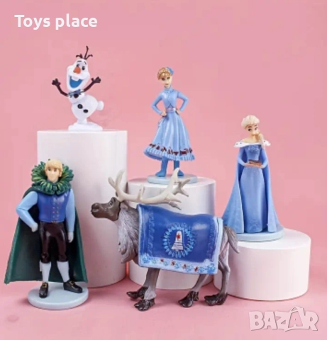 Лот фигурки Frozen, Елза и Ана замръзналото кралство фигурки за торта 