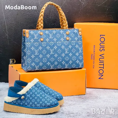 Louis Vuitton дамски комплекти , снимка 3 - Пантофи - 48286531